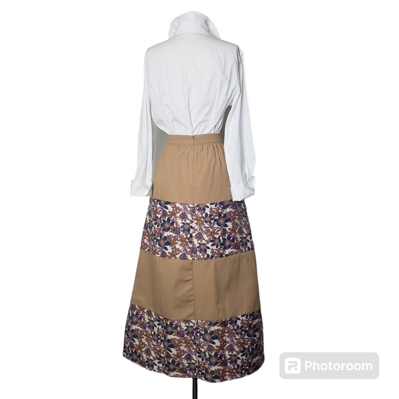 NWOT Sachin & Babi for Anthropologie Jacquard Tiered Belted Maxi Skirt Size 4 - Picture 4 of 14